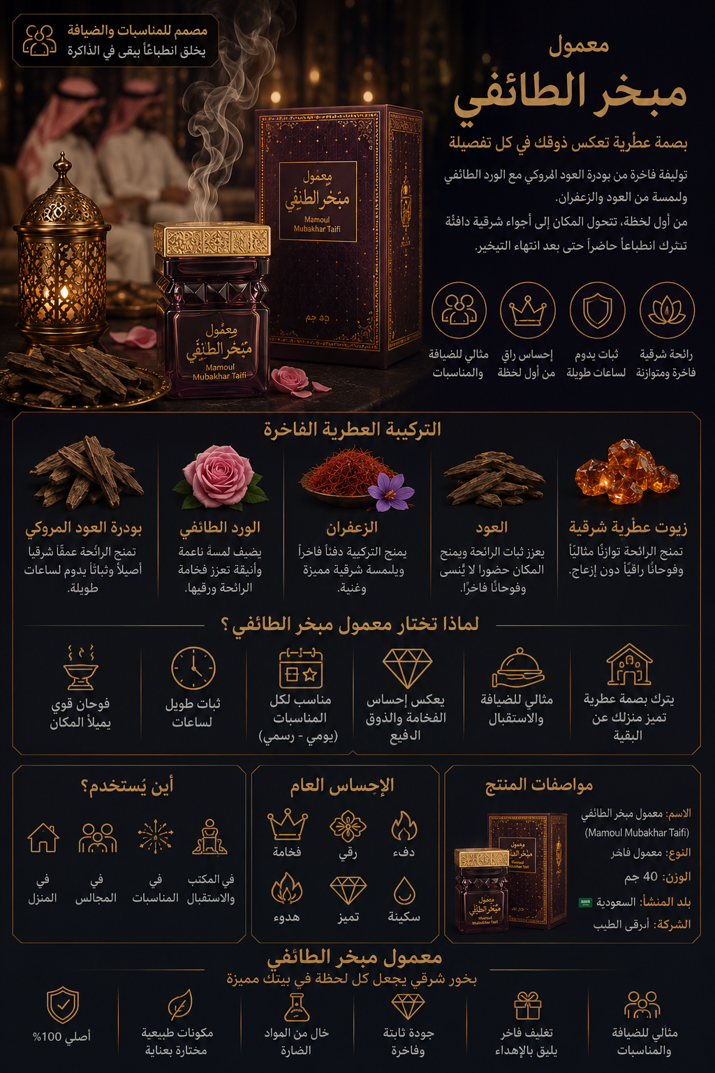 معمول مبخر طائفي من الماس للعطور ( السعودية)
