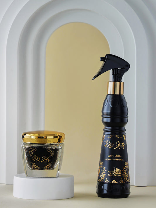 مجموعة عنبر ورد (معطر مع البخور)