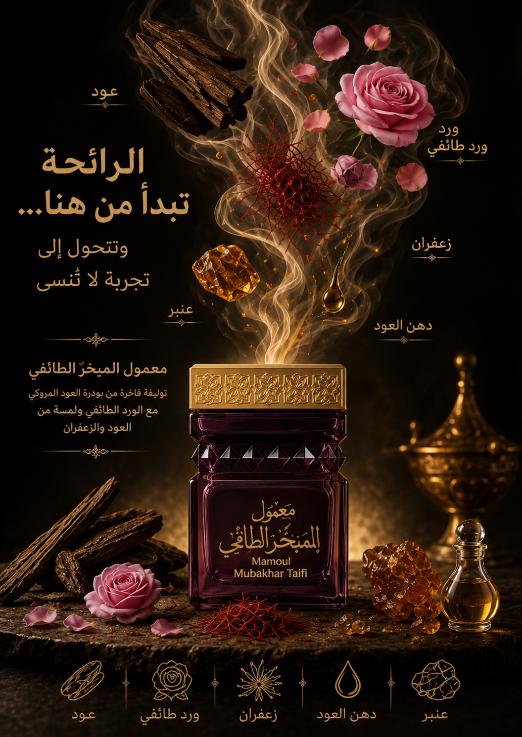 معمول مبخر طائفي من الماس للعطور ( السعودية)