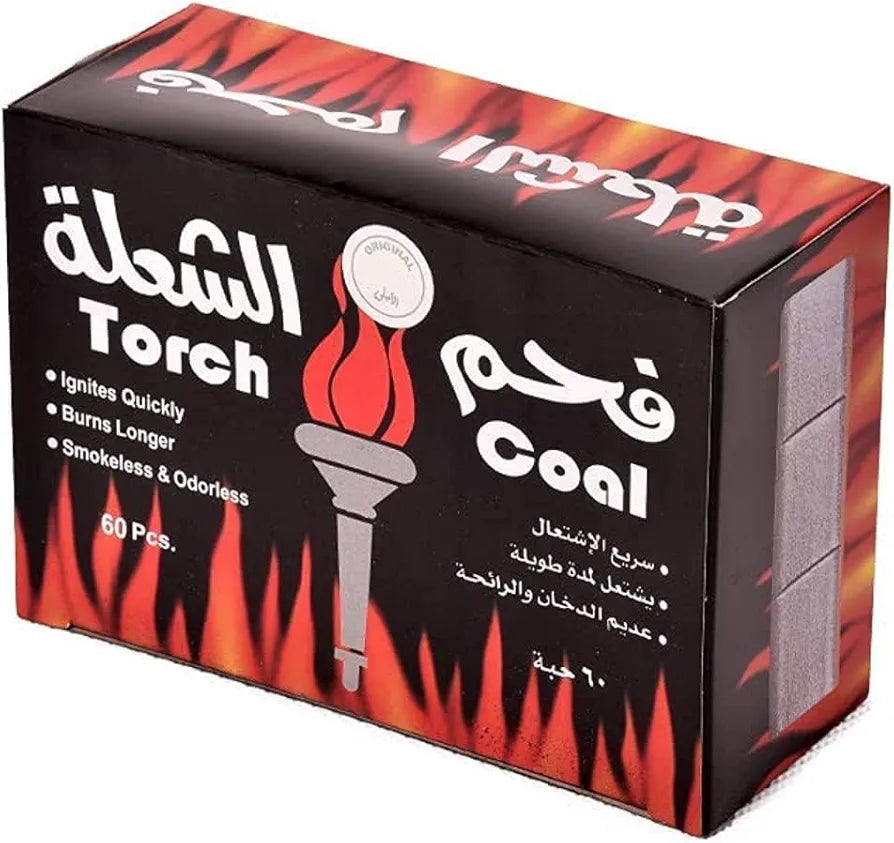 فحم مكعبات فضي مخصص للبخور