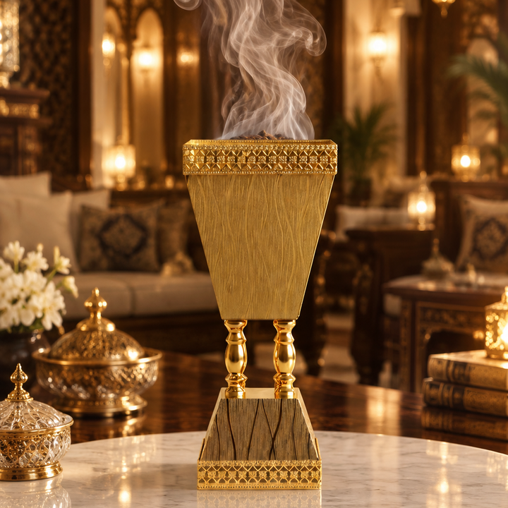 مبخرة معدن تعمل بالفحم -طراز خليجي